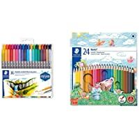 Los mejores  - STAEDTLER Design Journey 3200 TB36- Rotuladores para lettering de doble punta- Caja con 36 marcadores de variados…